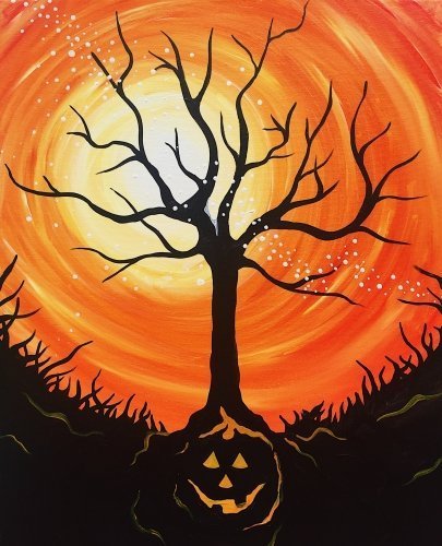 Halloween Tree Paint Nite